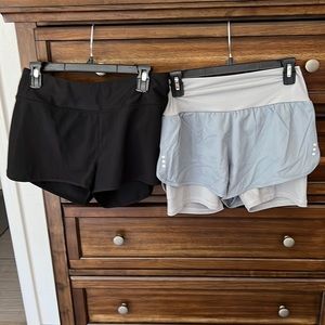 2 pairs of workout shorts. Price is for both together